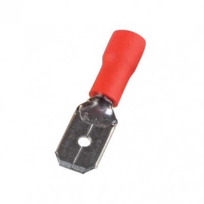 Ακροδέκτης Συρταρωτός Αρσενικός 0.5-1.0mm² 250mm Κόκκινος (Συσκ. 100τεμ.) MDD 1.25-250